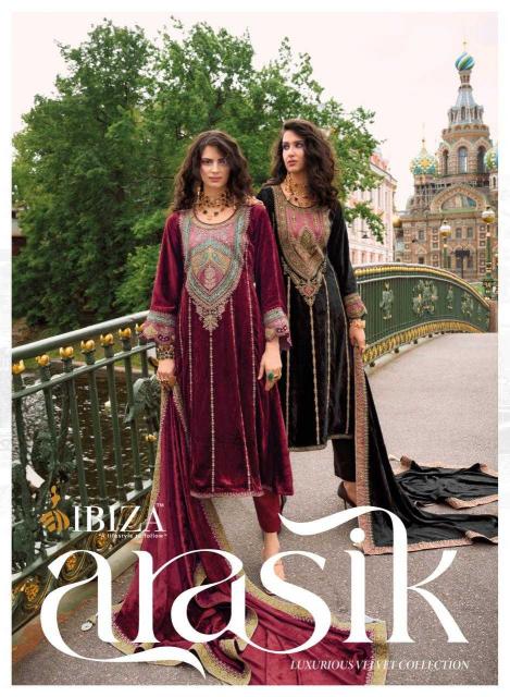 ibiza arasik series 10988-10993 PURE VISCOSE VELVET wholesale salwar kameez in surat