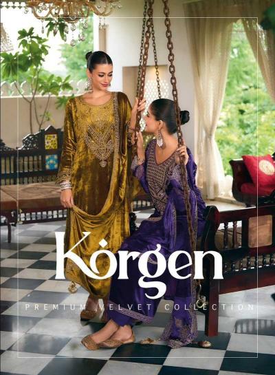 ibiza korgen series 11056-11061 PURE VISCOSE VELVET wholesale salwar kameez in surat