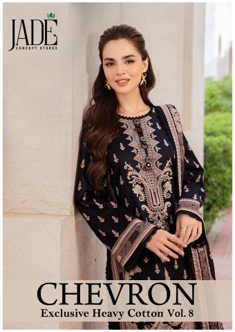 Jade Chevron Vol-8 series 71-76 Pure Heavy Lawn Cotton wholesale salwar kameez in surat