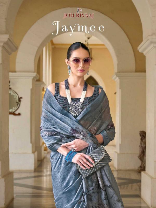 joh rivaaj jaymee series 24811-24817 LINEN wholesale saree in surat 