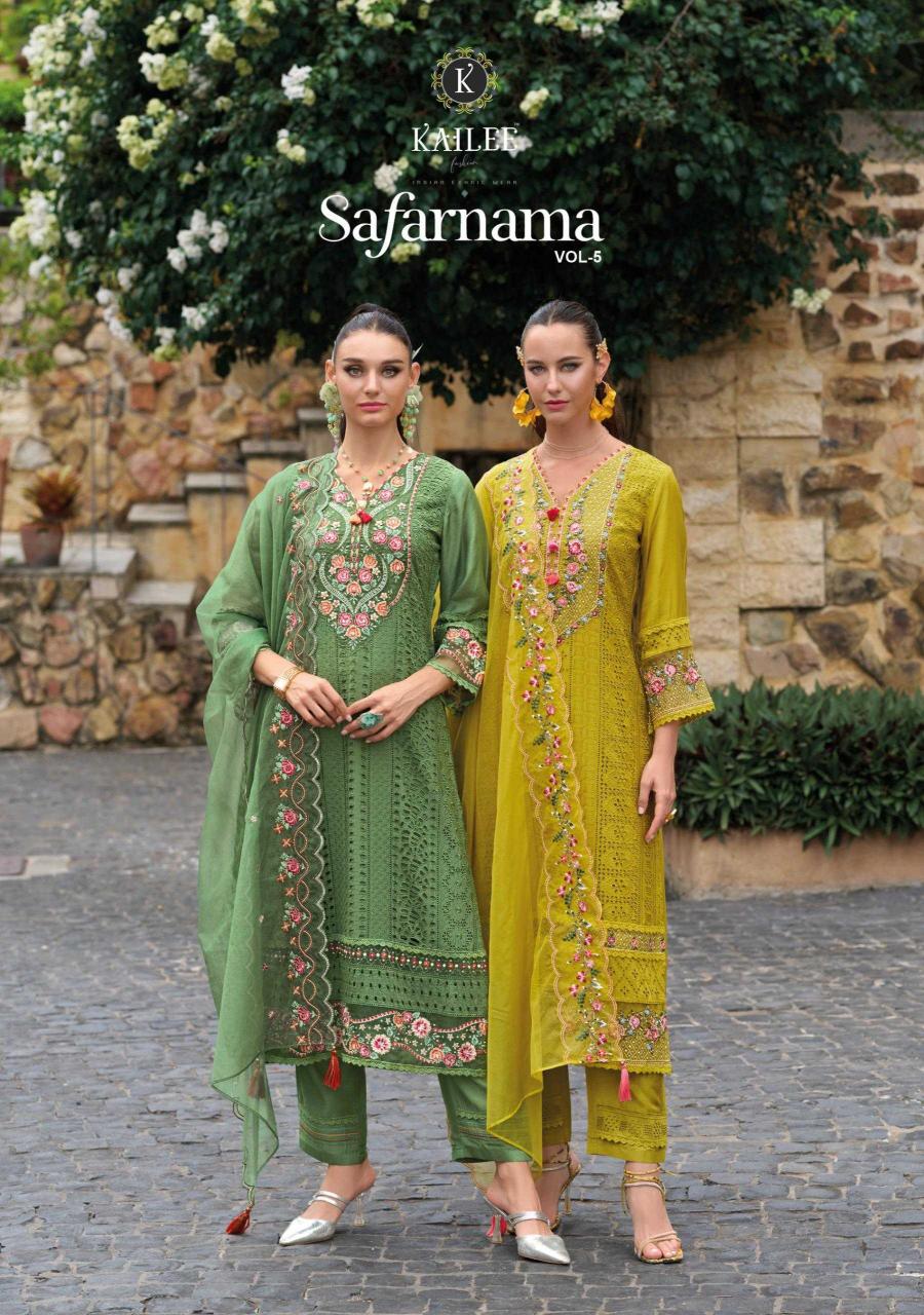 kailee fashion safaranama vol 5 SERIES 43771-43776 PURE  viscouse muslin wholesale readymade salwar kameez in surat