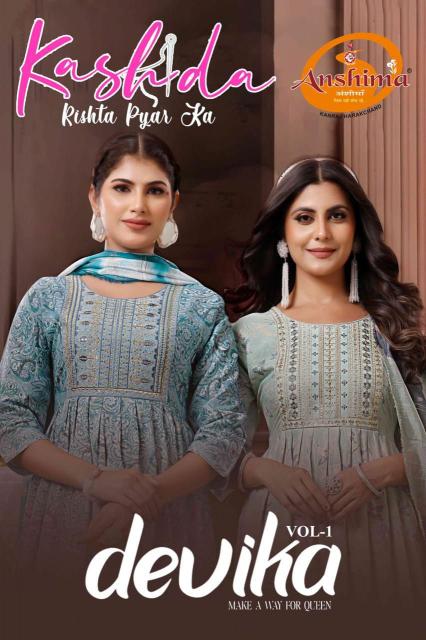 kashida devika vol 1 series 3001-3010 Heavy capsule  wholesale readymade salwar kameez in surat