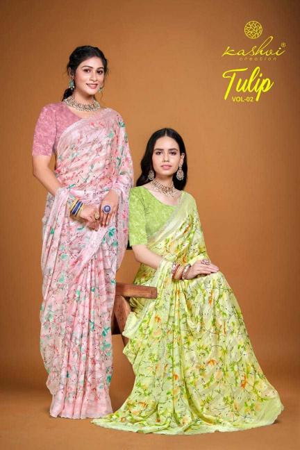 kashvi tulip vol 2 series 201-208 RIMZIM  wholesale saree in surat 