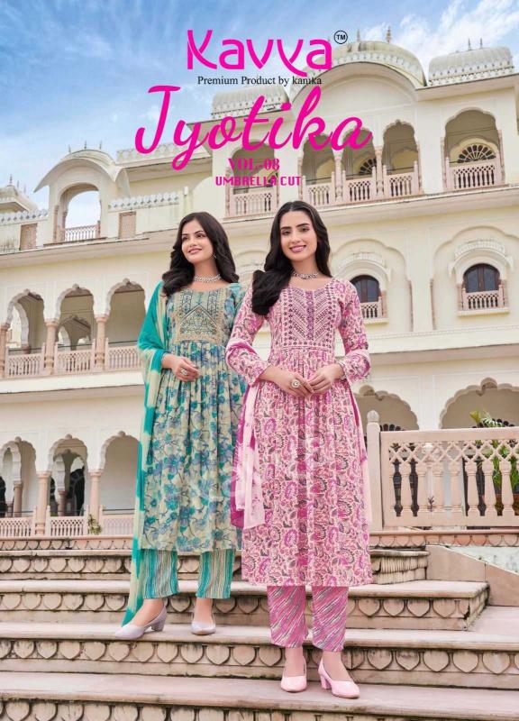 kavya jyotika vol 8 series 8001-8010 CAPSULE PRINT wholesale readymade salwar kameez in surat