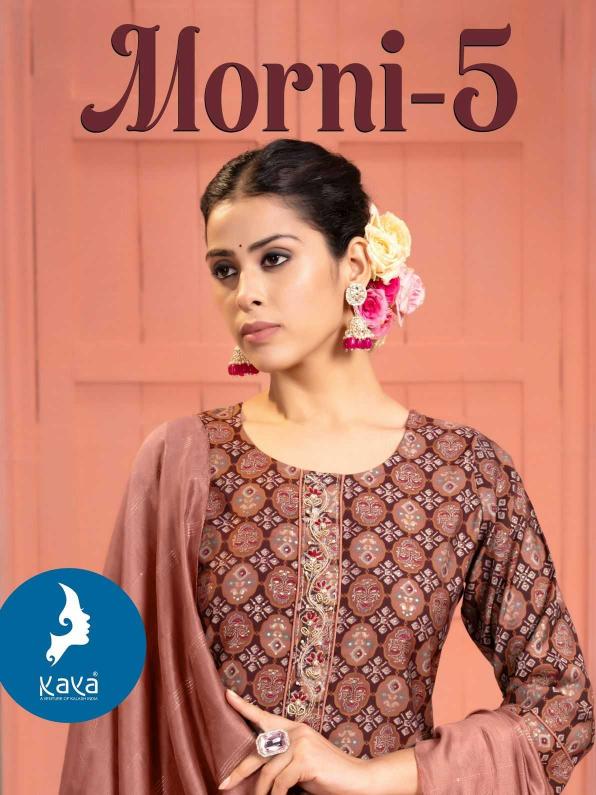 kaya morni vol 5 series 01-08 chanderi wholesale readymade salwar kameez in surat