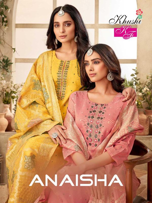 khushi fashion anaisha series 1001-1005 JAKARTA  wholesale readymade salwar kameez in surat