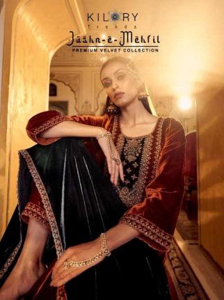 Kilory Trends Jashn E series 2001-2006 Mehfil Velvet Winter Special Dress Material for Wholesale Salwar Kameez