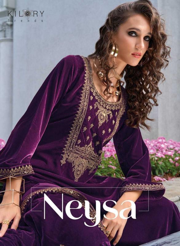 kilory trends neysa series 1075-1080 PURE PREMIUM VELVET wholesale salwar kameez in surat