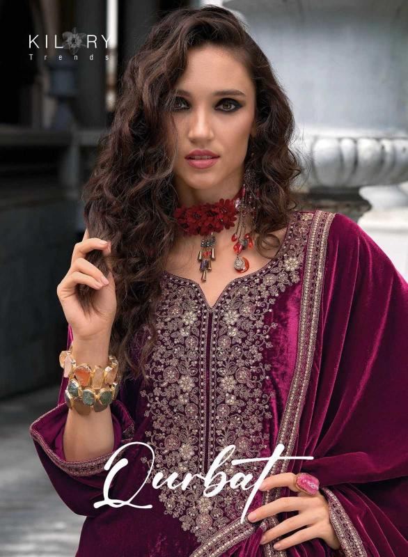 kilory trends qurbat series 1081-1086 PURE PREMIUM VELVET wholesale salwar kameez in surat