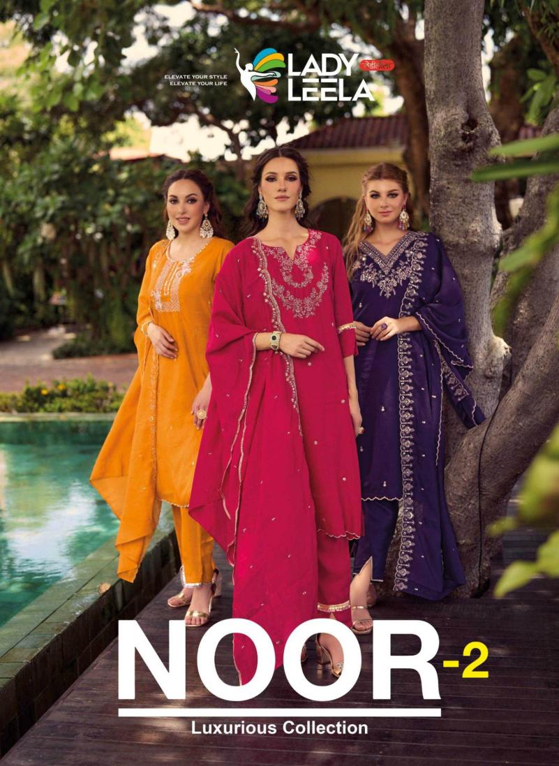 Lady Leela Noor Vol 2 series 1401 to 1406 Vichitra Readymade Suits in Wholesale