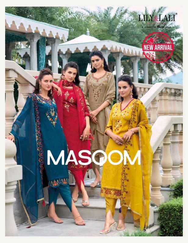 lily & lali masoom series 22001-22006 Jacquard Viscouse Silk  wholesale readymade salwar kameez in surat