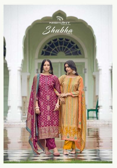 nishant shubha vol 5 series 81001-81008 modal silk wholesale salwar kameez in surat