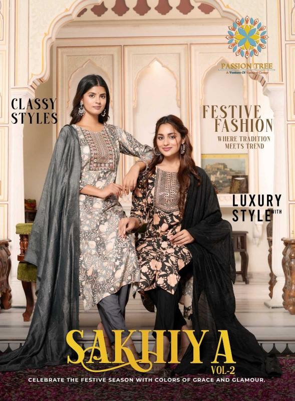 passion tree sakhiya vol 2 series 2001-2008 Heavy RAYON wholesale readymade salwar kameez in surat