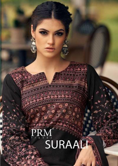 PRM Trendz Suraali - Series 6639 to 6646 Viscose Pashmina Salwar Suit Wholesale 