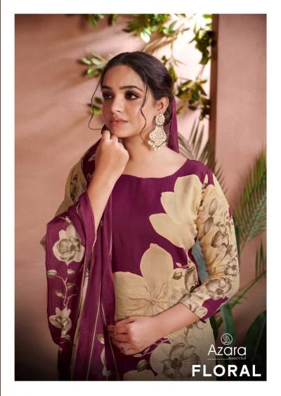 radhika azara floral series 11001-11004 zam cotton wholesale salwar kameez in surat