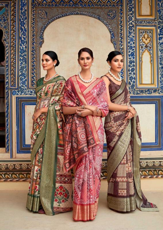 Rajpath Saaria Silk Series 290001 To 290008 Dola Viscose Printed Saree Collection In Wholesale