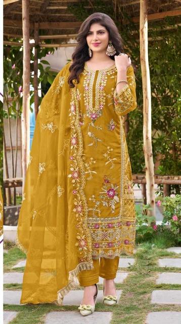 RAMSHA 1167 NX EMBROIDERY ORGANZA READYMADE PAKISTANI SUITS  197  0 On Booking 16-Sep-2024 Whatsapp 