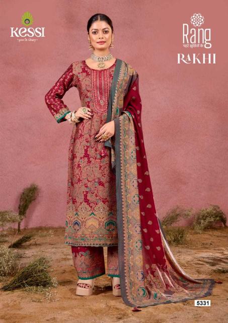 rang rakhi series 5331-5336 muslin wholesale salwar kameez in surat