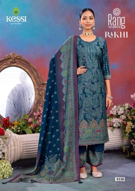  RANG RAKHI SERIES 5331 TO 5336  MUSLIN FOIL PRINT BEAUTIFUL READYMADE BIG SIZE SUITS