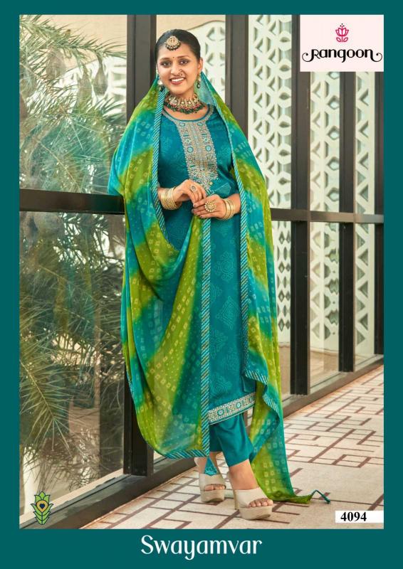 rangoon swayamvar series 4001-4004 Premium Silk wholesale readymade salwar kameez in surat