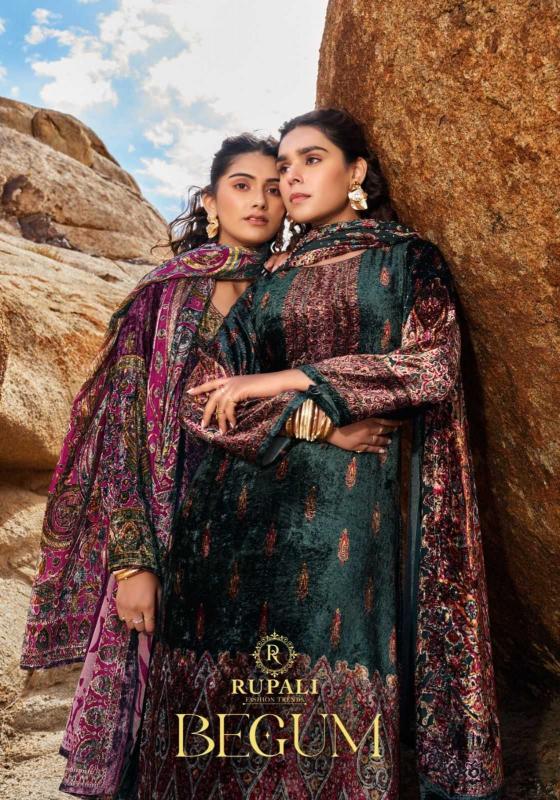 rupali fashion begum series 3101-3106 VISCOSE VELVET wholesale readymade salwar kameez in surat