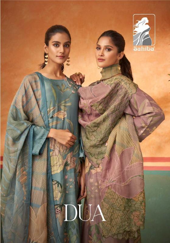 Sahiba Dua Series 6536-6547 Unique Colours Muslin Silk Dress Material Wholesale Salwar Kameez |