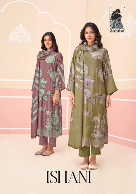 sahiba ishani UNIQUE MUSLIN SILK wholesale salwar kameez in surat  