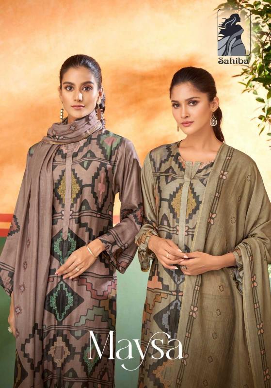 sahiba maysa unique muslin silk digital print wholesale salwar kameez in surat