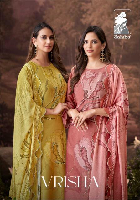 sahiba vrisha VISCOSE SIMMER DIGITAL PRINT wholesale salwar kameez in surat