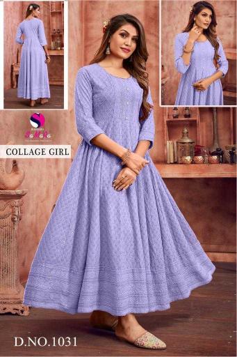 samara college girl series 1001-1032 rayon wholesale kurti in surat 