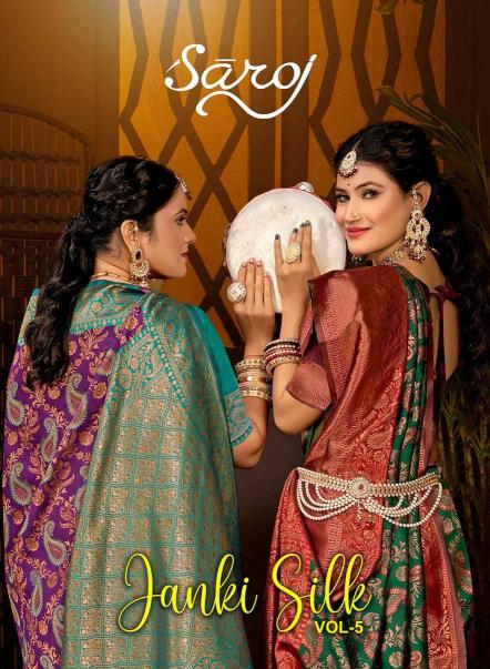 Saroj Janki Silk vol 5 series 1001-1006 SILK wholesale saree in surat 