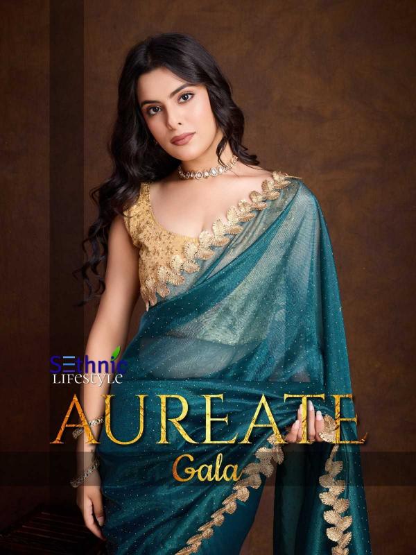 sethnic lifestyle aureate series 43001-43004 Twill wholesale saree in surat 