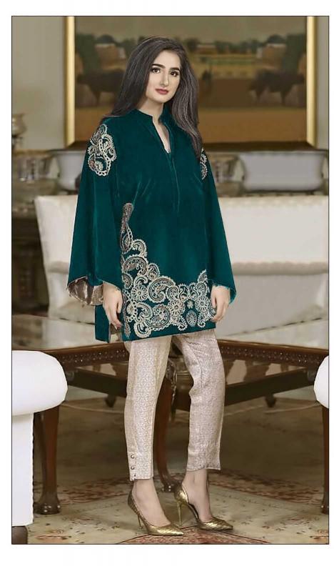 shree fabs 1204 velvet wholesale kurti in surat 