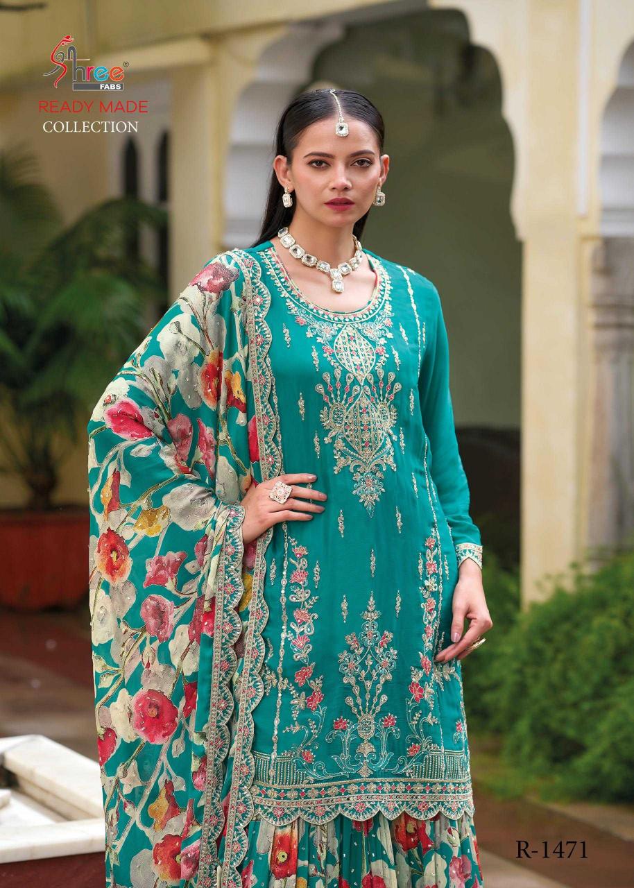 shree fabs 1471 air tex chinon  wholesale readymade salwar kameez in surat