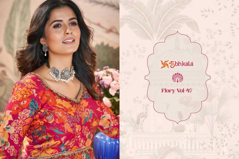 shubhkala flory vol 47 series 5031-5032 SILK wholesale readymade salwar kameez in surat