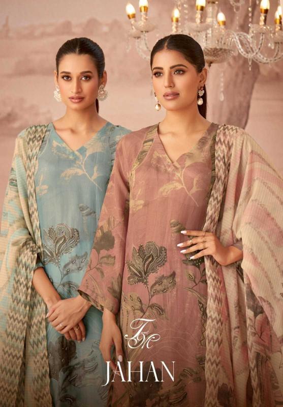 t&m jahan SIMMER TISSUE DIGITAL wholesale salwar kameez in surat