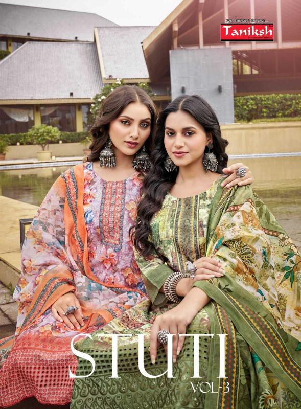 taniksh stuti vol 3 series 3001-3008 fancy wholesale readymade salwar kameez in surat