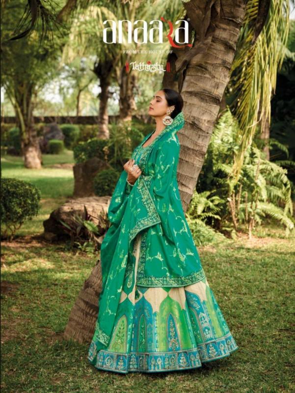 tathastu anaara 6800 trendy 6801- 6810 banarasi silk  wholesale lehenga in surat