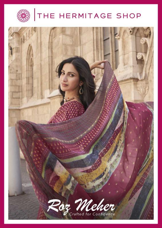 The Hermitage Roz Meher Series 8000-8005 Karachi Prints Readymade Pakistani Style Salwar Suit 