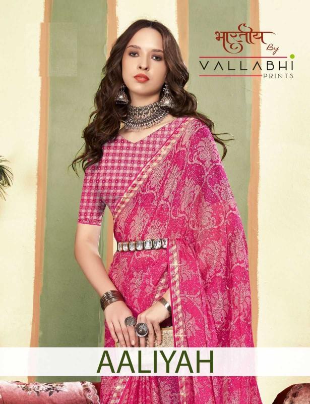 vallabhi prints aaliyah series 29891-29896 GEORGETTE wholesale saree in surat 