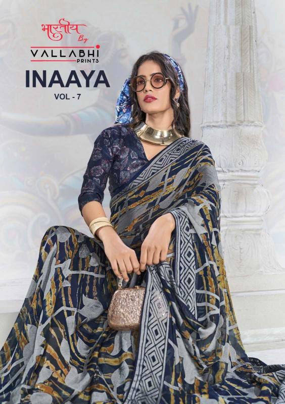 vallabhi prints inaaya vol 7 series 161160-161165 brasso wholesale saree in surat 