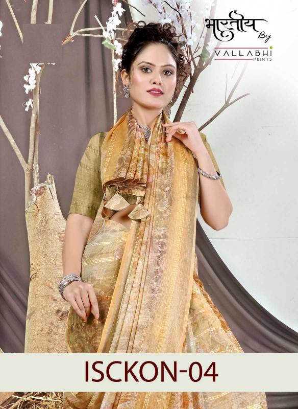 vallabhi prints isckon vol 4 series 29491-29496 georgette wholesale saree in surat 