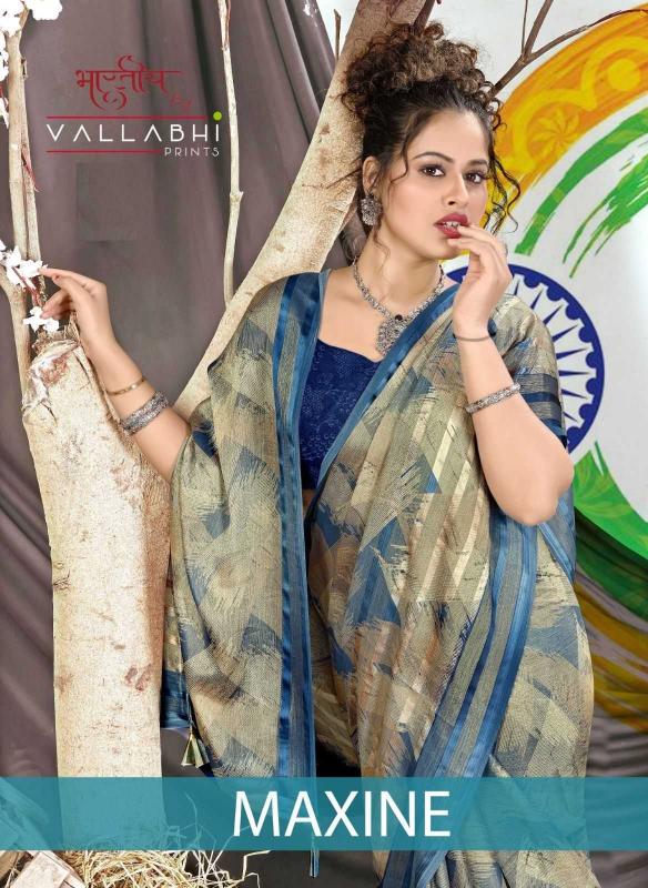 vallabhi prints maxine series 29511-29516 brasso wholesale saree in surat 