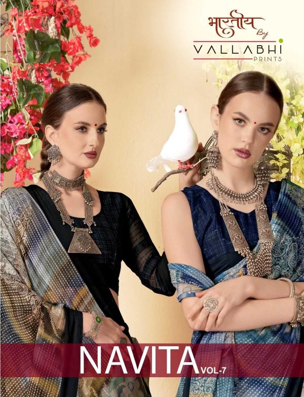 Vallabhi Prints Navita Vol 7 Series 30301-30306 Pretty Look Georgette Sarees  Buy Online