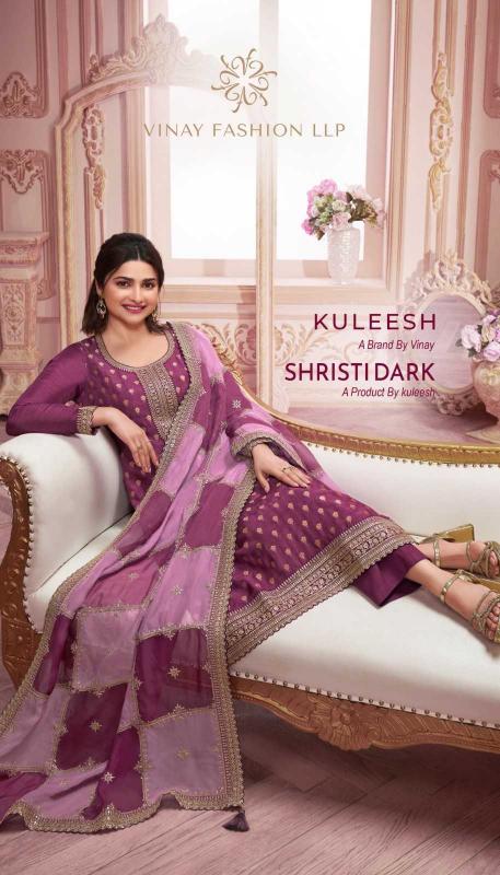 Vinay Kuleesh Shristi Dark Salwar Kameez Collection - Elegant & Trendy Traditional Wear