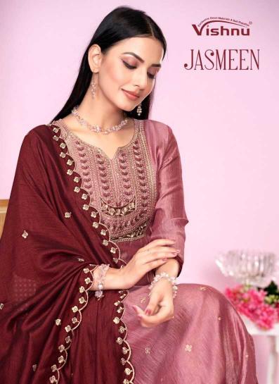 vishnu jasmeen series 71001-71010 VICHITRA SILK  wholesale readymade salwar kameez in surat