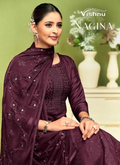 vishnu nagina vol 2 series 73001-73012 CHINON wholesale salwar kameez in surat