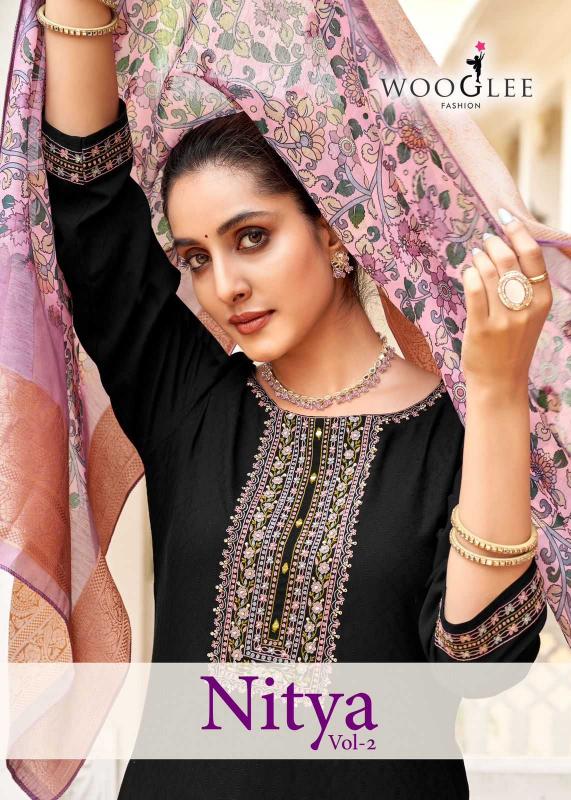 wooglee nitya vol 2 series 4007-4012 Viscose Weaving  wholesale readymade salwar kameez in surat