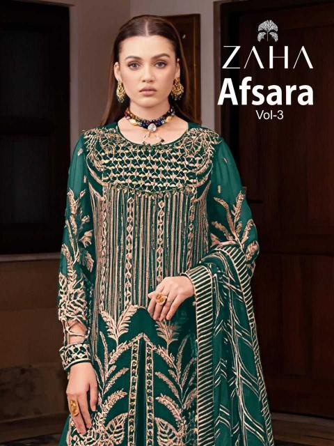 zaha afsara vol 3 series 10349 georgette wholesale salwar kameez in surat