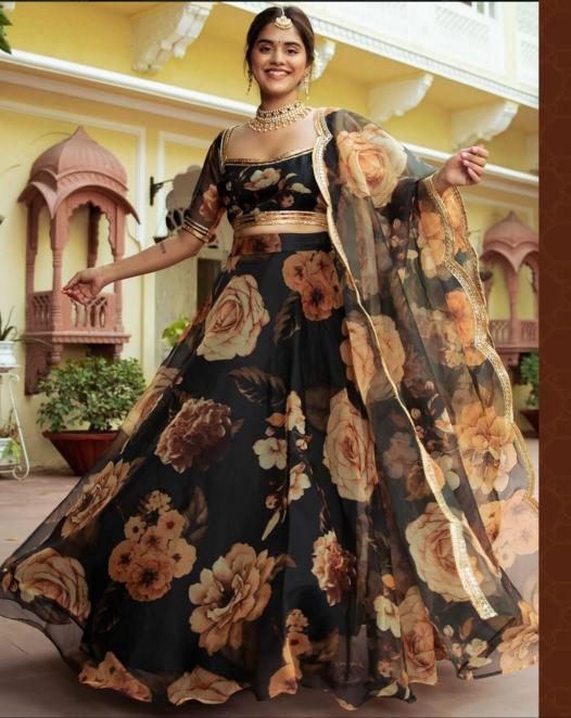 ZEEL VOLUME-23 organza wholesale lehenga in surat